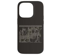Genies ou Apkallu Sculpture en Relief de Nimrud Coque pour iPhone 14 Pro