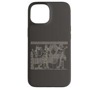 Genies ou Apkallu Sculpture en Relief de Nimrud Coque pour iPhone 15