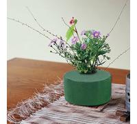 Genikeer Bloc De Mousse Florale en Cylindre Ø 8cm, pour Fleurs Fraîches Et Artificielles - 6 Pièces Mousses Florale Humide Et Sèche Verte Fleuriste pour Fleurs Et Art Floral