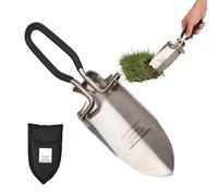 Genikeer Pelle Pliable,Outil de terrassement extérieur Repliable et Ergonomique | Pelle de Jardin en Acier Inoxydable | pour Survie, Camping, Plage, pêche et randonnée