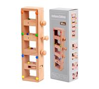 Genikeer Puzzle à Perles - Coordination œil-Main pour Apprentissage précoce,Jouet de Perles en Bois et Puzzle,pour Dès 3 Ans Voyage Maison Maternelle