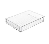 Genikeer Rangement Frigo Bacs De Rangement Pour Réfrigérateur Congélateur, Organisateur Frigo Transparent, Boîte Conservation Alimentaire Avec Poignées Pour La Cuisine, Sans BPA, 30x20x5 cm