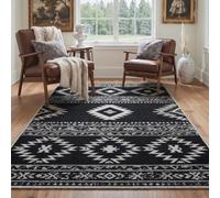 GENIMO Tapis Salon 120x170 cm Bohème Antidérapant pour Chambre Onyx Echo