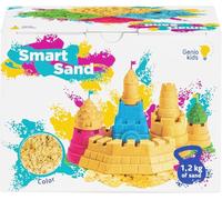 Genio Kids 1.2 kg de Sable Magique Naturelle pour Enfant Sable Magique Recharge, Modeler (Naturelle) (Beige)