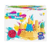 Genio Kids 1.2 kg de Sable Magique Naturelle pour Enfant Sable Magique Recharge, Modeler (Naturelle) (Rose)