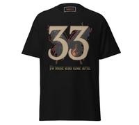 Geniogoods T-shirt Expedition 33 - pour ceux qui viennent après | Hommage symbolique aux fans | Vêtements minimalistes inspirés du RPG pour les amateurs de Lore Design craquelé, Noir , S