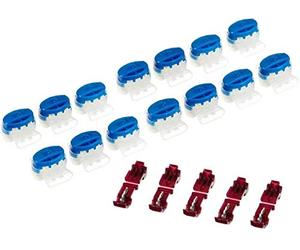 Genisys 15 connecteurs de câbles + 5 cosses de Connexion Compatible avec LANDROID de Worx WR101 - WR113 - boîte refermable - Original 3M