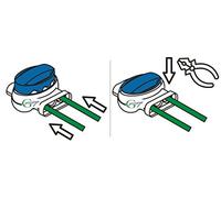 Genisys Connecteur de câble Compatible Ambrogio ®, Pince de Connexion de réparation de Fil pour Robot Tondeuse Zucchetti ® | étanche | Original 3M, Content:10x314