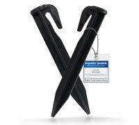 Genisys Crochet Compatible avec Les Clous du Robot Tondeuse Gardena, piquets de Fixation de câbles, ancrage au Sol - ABS HQ renforcé, pièce:50