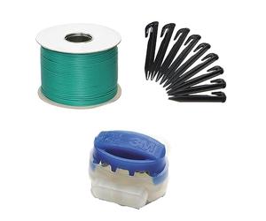 Genisys Kit d'extension de Tondeuse à Gazon robotique, Pinces de Serrage Compatible avec Kress Mission Le connecteur de Crochet de câble de délimitation - HQ 2023, Set:150m+200H+8V