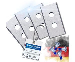 Genisys Lame de Rechange Compatible avec MAMMOTION LUBA et Compatible avec YUKA Les tondeuses-Robots - Double Trou - LongLife - incassable [testé DIN en 50636]., pièce:24