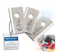 Genisys Lames de rechange en acier inoxydable compatibles avec la tondeuse à gazon Eufy E15 E18 d'Anker - LongLife - 1 trou résistant à la rupture [certifié DIN EN 50636], pièce : 9