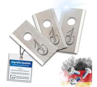 Genisys Lames de rechange en acier inoxydable compatibles avec la tondeuse robot RoboUP T600 T1200Pro - LongLife - 1 trou incassable [Testé DIN EN 50636] : 9