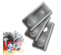 Genisys Lames de rechange en acier inoxydable compatibles avec robot tondeuse Mowox - LongLife - 1 trou incassable - Conforme à la norme DIN EN 50636 - Lot de 30