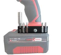 Genisys Porte-embout compatible avec perceuse-visseuse sans fil Einhell avec possibilité de fixation à clip de ceinture, taille : gauche