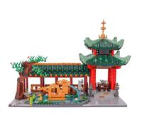 Geniteen Ensemble de Blocs de Construction d'architecture Chinoise, série 1 de la Dynastie Tang, kit de modèle, Enfants et Adultes, Cadeau d'anniversaire, de Noël Fête du thé de Longming