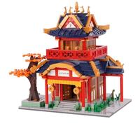 Geniteen Ensemble de Blocs de Construction d'architecture Chinoise, série 3 de la Dynastie Tang, kit de modèle, Enfants et Adultes, Cadeau d'anniversaire, de Noël Prêteur sur gage