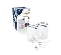 Genius Choptastic Pro Lot de 2 hachoirs électriques pour fruits, légumes, fromage, noix et aliments pour bébés, 30 W, capacité de 300 ml, avec câble de chargement