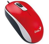 Genius DX-110 - Souris - droitiers et gauchers - optique - 3 boutons - filaire - USB - rouge G