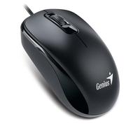 Genius DX-110 Souris filaire USB de type C Plug and Play, suivi optique 1000 DPI, 3 boutons avec molette de défilement, design ambidextre avec câble de 1,5 m, noir