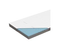 Genius Eazzzy Surmatelas, orthopédique, 200 x 200 x 9 cm, H2 H3, en Mousse Gel, pour Matelas et lit à sommier tapissier, Convient aux Personnes allergiques, avec Housse, Blanc