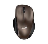Genius Souris sans fil Ergo 8200S - design ergonomique, clic silencieux - marron