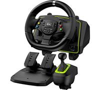 Genius GX Gaming SpeedMaster X2 steering wheel, volant avec pédales et levier de vitesse, 13 boutons, USB, noir
