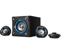 Genius GX GAMING SW-G2.1 1000, haut-parleurs gaming, rétroéclairés, 2.1, 26W, noir et bleu
