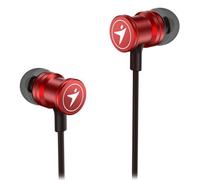 Genius HS-M316, casque avec microphone, sans réglage de volume en ligne, rouge, 2.0, intra-auriculaire, prise jack 3.5 mm