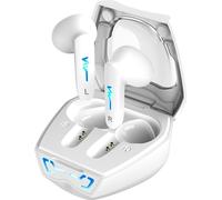 Genius HS-M920BT Écouteurs stéréo TWS Bluetooth 5.3 à réduction de bruit supérieur avec un son cristallin supérieur, une longue durée de vie de la batterie, un ajustement confortable et un contrôle