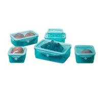 Genius Ideas 6 boîtes de conservation Clever Box avec couvercle silicone déformable