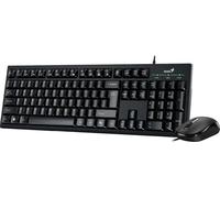 Genius KM-100SE, Ensemble clavier et souris, filaire, clavier CZ+SK, touches Copilot, USB, noir