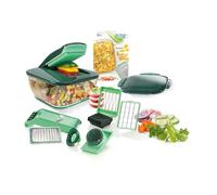 Genius Nicer Dicer Chef A27060, Acier Inoxydable, Noir | Capacité 3300 ml, lames G-NOX 9 mm, 8 modes de découpe, fonction Perfect Cut, bac XXL 2-en-1