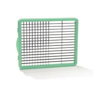 Genius Nicer Dicer Chef Coupe-Légumes 2 en 1, Manuel | Lames acier inoxydable G-NOX, Deux côtés de découpe 6x6 mm & 6x30 mm, Compatible Nicer Dicer Chef, Lave-vaisselle
