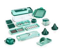 Genius Nicer Dicer Fusion Julietti Lot de 16 trancheuses à légumes avec trancheuse