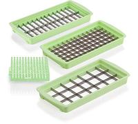 Genius Nicer Dicer Magic Cube Ustensile de Cuisine pour découper Les Aliments en Cubes, Vert