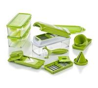 Genius Nicer Dicer Smart Julietti Mandoline 16 en 1 Multifunction Professionelle Trancheuse Couper- / rape- / eplucher- / Cubes- / Quartier- / Spirales- / Manger- / legumes Slicer Cuisine G
