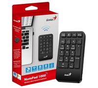 Genius NumPad 1000, pavé numérique silencieux sans fil, 2,4 GHz, récepteur USB, Plug and Play, design fin et portable