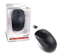 Genius NX-7000 RF sans Fil BlueEye 1200DPI Ambidextre Noir Souris - Souris (Ambidextre, BlueEye, RF sans Fil, 1200 DPI, 56 g, Noir)