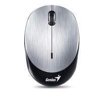 Genius NX-9000BT - Mini souris Bluetooth, 1200 DPI, rechargeable, technologie BlueEye, argenté