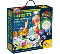LISCIANI - I'm A Genius ELECTRICITE - Plus de 50 Expériences Scientifiques sur l'Electricité - Kit Scientifique avec Matériel Inclus - Jeu Educatif pour Enfants de 8,10,12 ans - Fabriqué en Italie