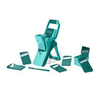 Genius Set Nicer Dicer Mando 12 pièces, bleu pétrole foncé