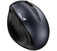 Genius Ergo 8300S/Vertical/Optique/Droitier/1 600 DPI/Sans fil USB/Noir-Gris