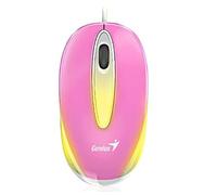 GENIUS Souris optique DX-Mini, BlueEye 1000Dpi, Ambidextre, éclairage LED, couleur rose