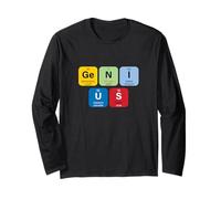 Genius with Periodic Table of Elements Memes Graphic Designs Manche Longue