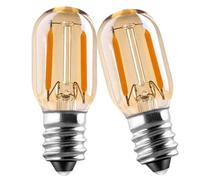 Genixgreen Ampoule E14 LED Blanc Chaud 1 W T22 Vintage Tube 2200K | Veilleuse Lampe de Réfrigérateur Remplace l'Équivalent à Incandescence de 10 Watts, Non Intensité Variable, Lot de 2