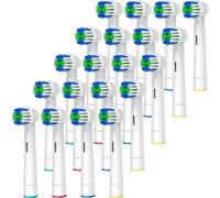 GENKENT Brossettes Compatible avec Brossette Oral-b Brosse a Dent Electrique, 20 Tete Brosse a Dent Pour Oral B Modèles Vitality Pro 3