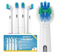 GENKENT Lot de 8 têtes de brosse à dents de rechange compatibles avec brosse à dents Oral B