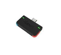 Genki Bluetooth Audio Adapter for The Nintendo Switch (Neon Blue red Buttons)