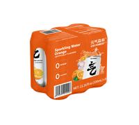 Genki Forest Eau gazeuse aromatisée à la mandarine - 6 x 330 ml